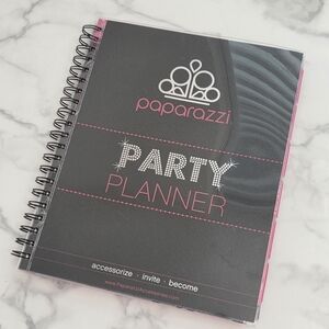 Paparazzi Consultant Organizer  Black and Pink Party Planner Spiral Bound